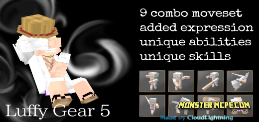 Luffy Gear 5 Add-on 1.20/1.19+