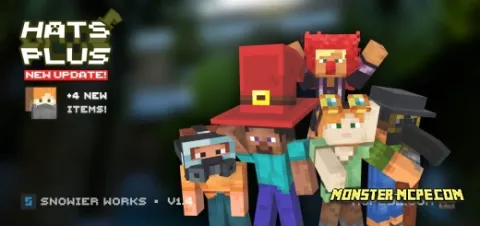 Hats+ Add-on 1.20/1.19/1.18+/1.17+/1.16