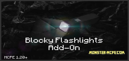 Blocky Flashlights Add-on 1.20+