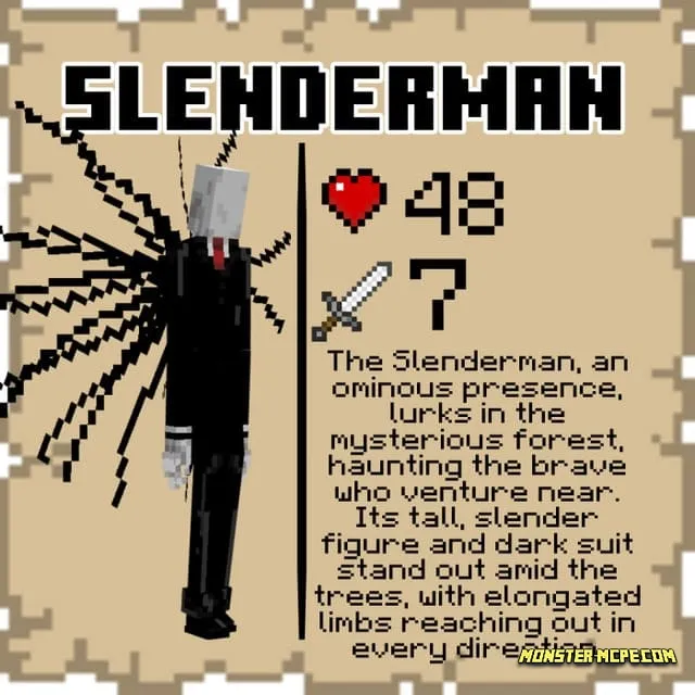 Slenderman Add-on 1.20+/1.19+/1.18+