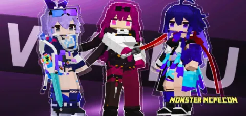Waifus 3D Add-on 1.20+/1.19+/1.18+