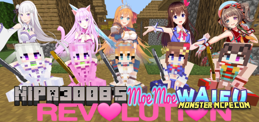 Nipa3008’s Moe Moe Waifus Revolution Add-on 1.17+/1.18+/1.19+/1.20+