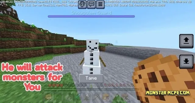 Tame Minecraft Golems Add-on 1.20+