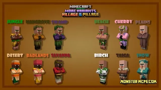 More Variants Village & Pillage Add-on 1.21+