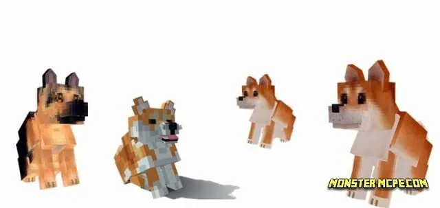 Furry Dogs Add-on 1.20+/1.19+