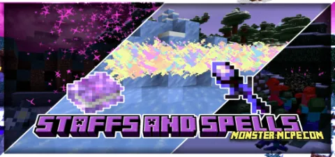 Staffs and Spells Add-on 1.20+/1.19+