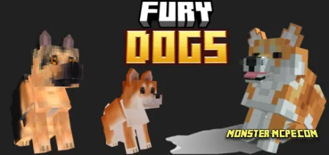 Furry Dogs Add-on 1.20+/1.19+