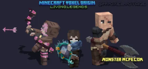Living Legends Voxel Origin Add-on 1.21+/1.20+/1.19+/1.18+/1.17+/1.16+