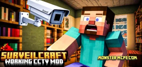 SurveilCraft: Working CCTV Add-on 1.21+/1.20+