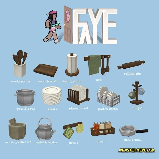 The FAYE Kitchen Clutter Set Add-on 1.21+