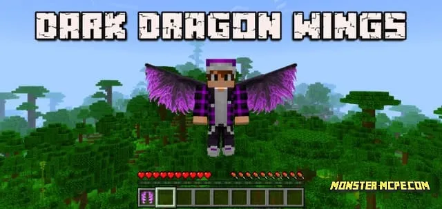 Dark Dragon Wings Add-on 1.21+/1.20+/1.19+