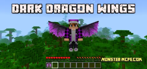 Dark Dragon Wings Add-on 1.21+/1.20+/1.19+