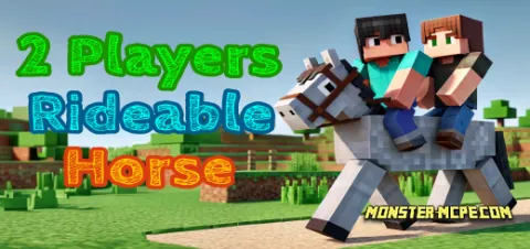 2 Players Rideable Horse Add-on 1.21+