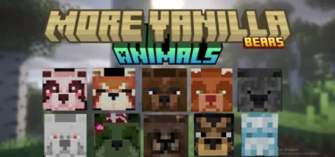 More Vanilla Animals+ Bears Add-on 1.21+/1.20+/1.19+