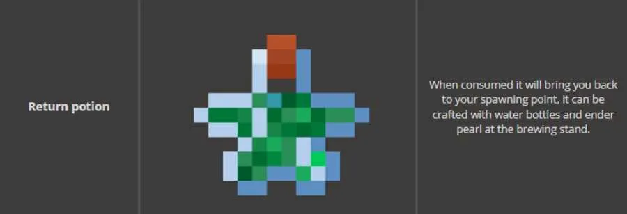 Return potion Add-on 1.21+