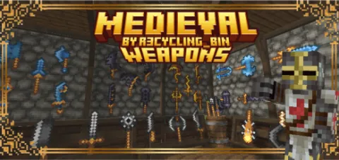 WEAPONS Medieval / Fantasy Add-on 1.21+/1.20+