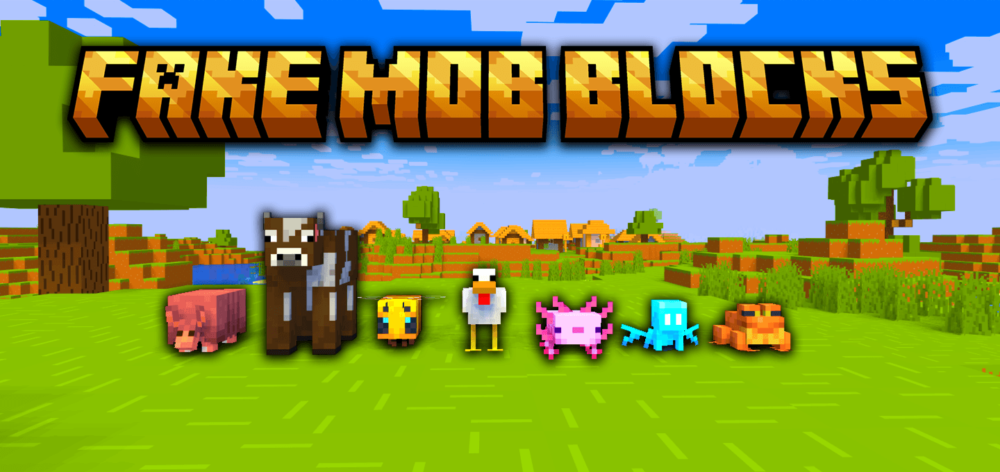 Fake Mob Blocks Add-on 1.21+