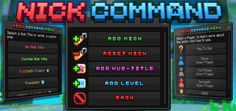 Nick Command V2 Name Changer Add-on 1.21+