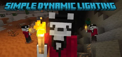 Simple Dynamic Lighting (Dynamic Lights) Offhand Items Support Add-on 1.21+