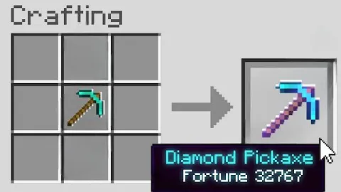 Crafting Gives 32767 Enchantments Add-on 1.21+
