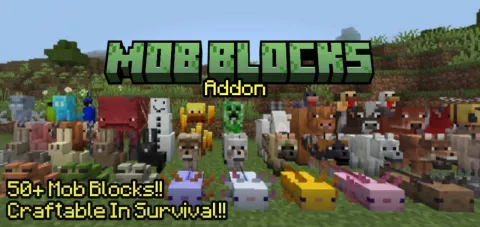 Mob Entity Blocks Add-on 1.21+