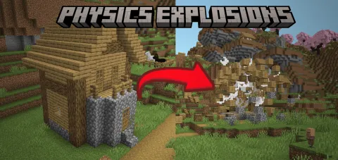 Physics Explosions Add-on 1.21+