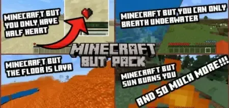 Minecraft But Pack Add-on 1.21+/1.20+/1.19+/1.18+/1.17+