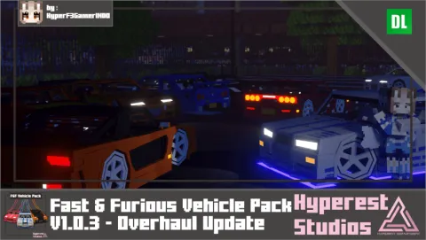 Fast And Furious Vehicle Add-on 1.21+/1.20+/1.19+/1.18+/1.17+