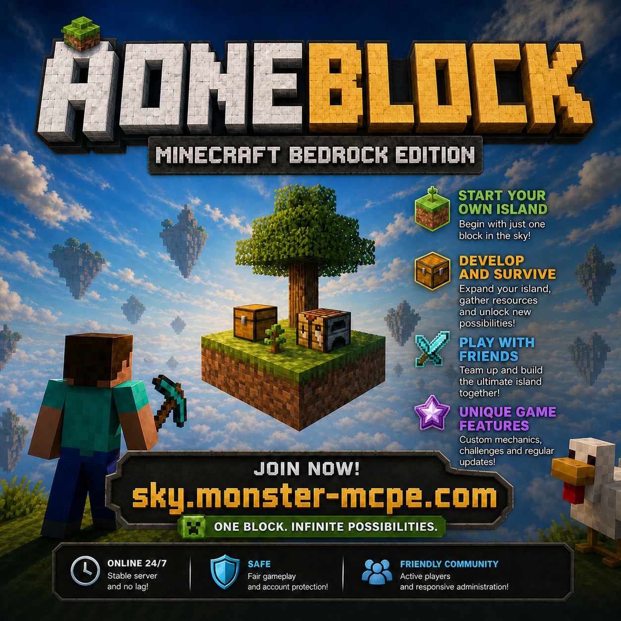AOneBlock - Java & Bedrock