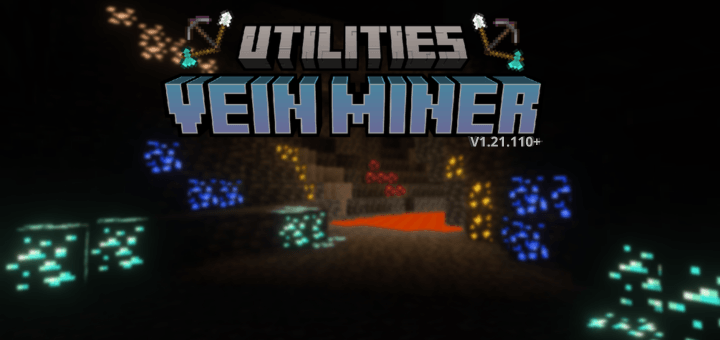 Utilities Vein Miner Add-on 26.11+/26.10+/26.3+/26.0+/1.21+
