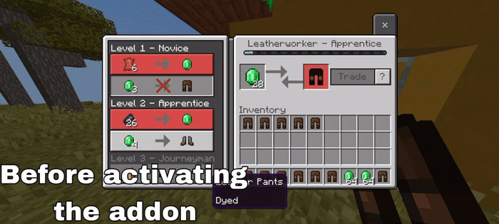 Infinite Villager Trades Add-on