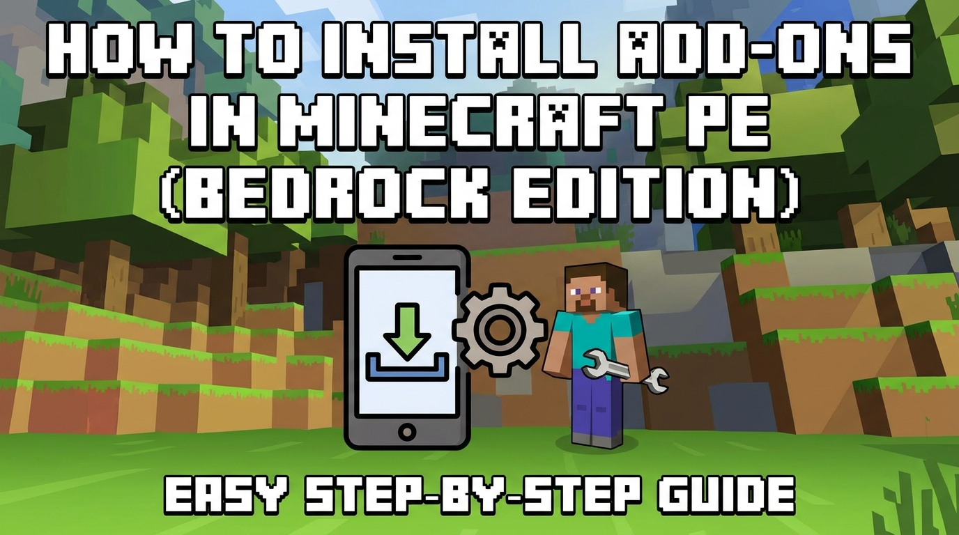 How to install minecraft addons Bedrock Edition