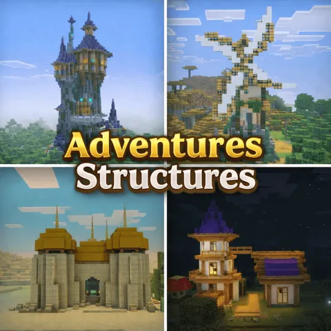 Adventures Structures Add-on 26.30+/26.11+/26.10+/26.0+/1.21+