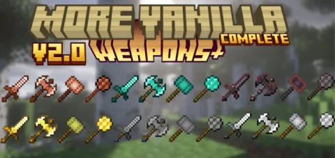More Vanilla Weapons Complete Add-on 26.30+/26.11+/26.10+/26.0+/1.21+