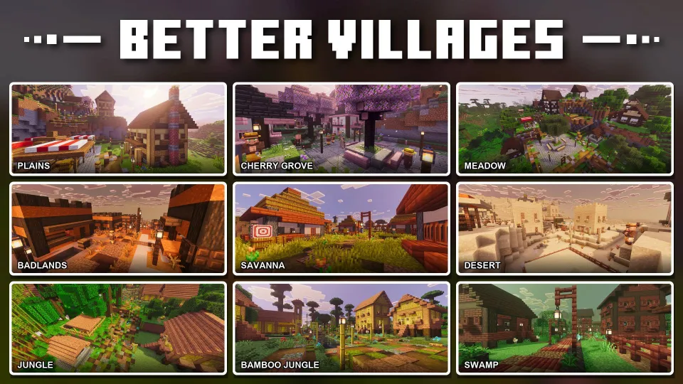 Better Biome Villages Add-on